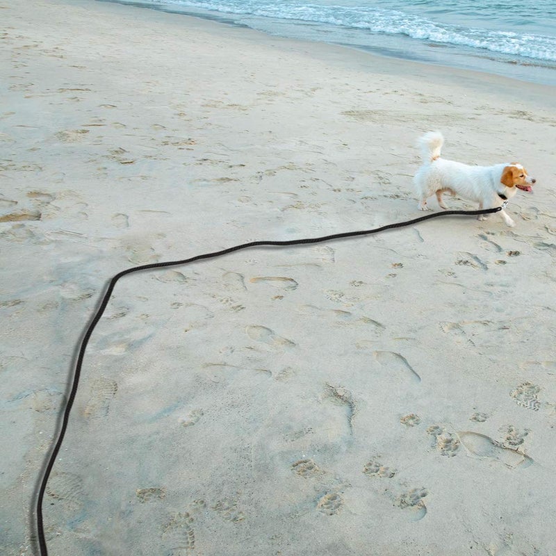 Vivifying Long Dog Leash - 32FT Floating Leash for Dog Training, Lightweight Check Cord Rope for Outdoor, Hiking, Swimming, Beach and Lake (Black) - Image 5